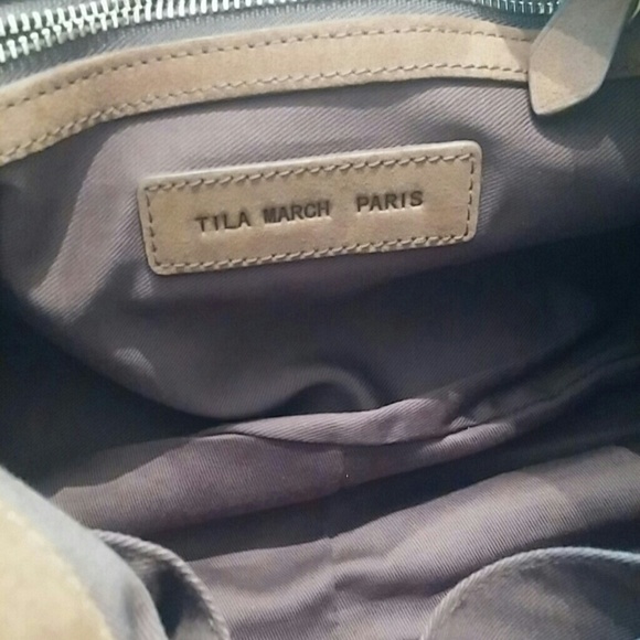 🆕Tila March Paris Brown Suede Shoulder Bag - Picture 4 of 4