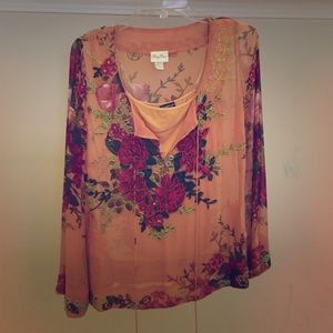 Tracy Reese beaded tunic + coordinating tank