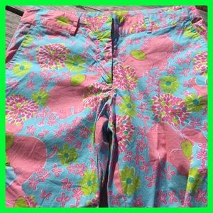 LILLY PULITZER CAPRI PANTS - SIZE 6 - ELEPHANT
