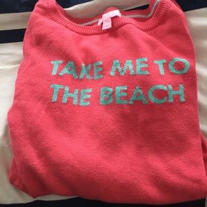 ✨SOLD✨ Lilly take me to the beach sweater XS