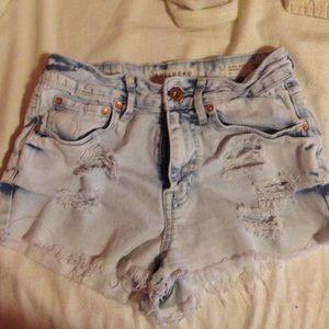 Bullhead denim washed shorts