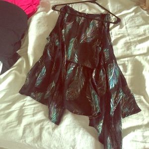 Peacock feather vest