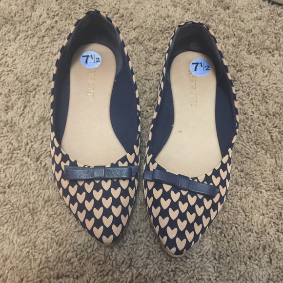 Navy blue flats