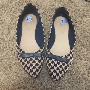 Navy blue flats