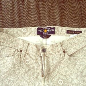Lucky Brand printed Damask Charlie Skinny