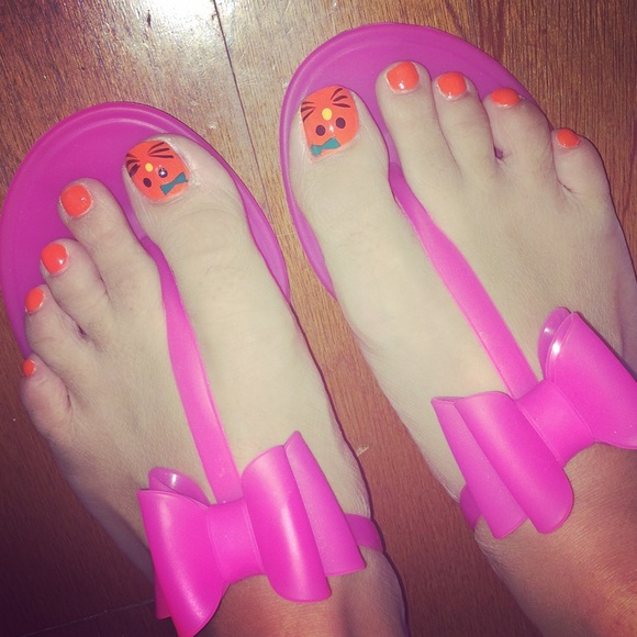 Pink sandals