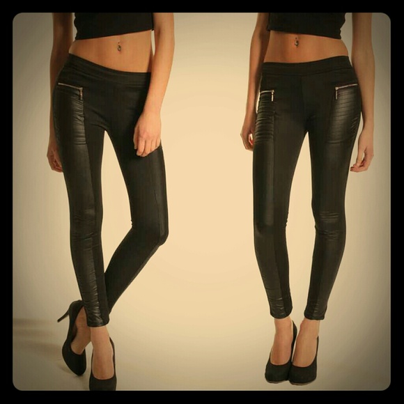 Pleather pants