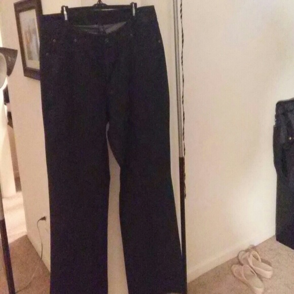 Wide leg boot cut stretch jeans