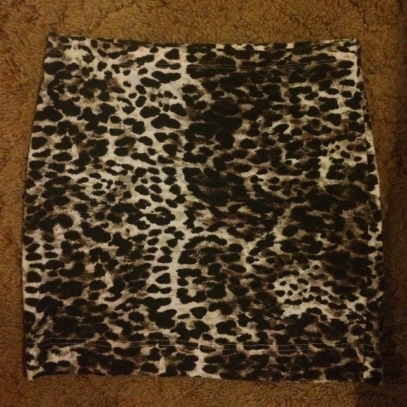 Cheetah print skirt