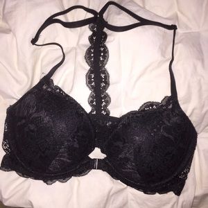 VS lace razorback bra