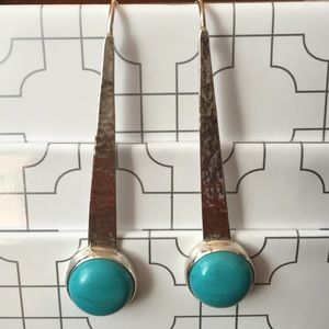 Silpada sterling silver and turquoise earrings