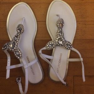Arturo Chiang Embellished Sandals