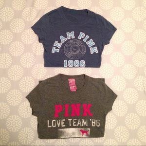 2 PINK shirts