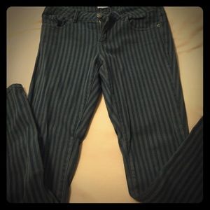 Striped Skinny Jeans