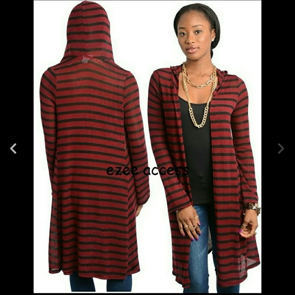 Hoodie sweater cardigan duster hooded coverup NEW - Picture 3 of 4