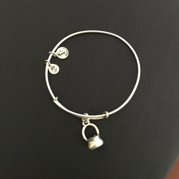 Alex and Ani silver pot of gold bangle