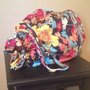 Vera Bradley large drawstring bag