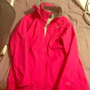 North face hooded raincoat