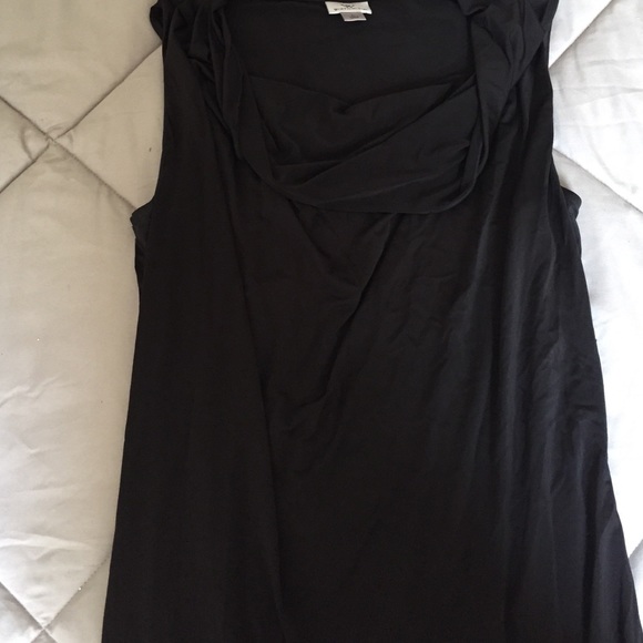 Cowl Neck Black Shirt