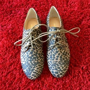 Sole Society Harper Leopard Oxfords