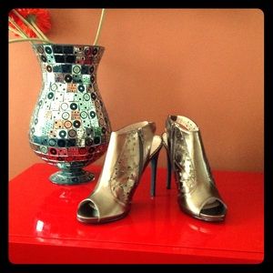 4" Bronze Metallic heels