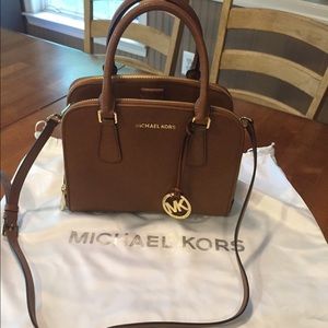 Michael Kors Luggage Brown Reese Purse