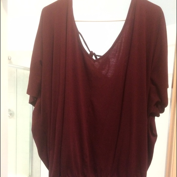 Low cut top..