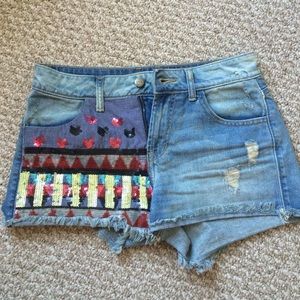 Guess designer high waisted shorts