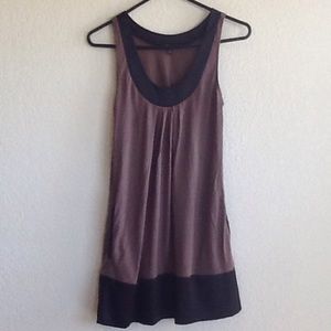 Brown/black tunic dress