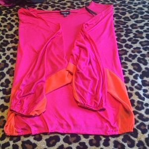 Bebe pink and orange top