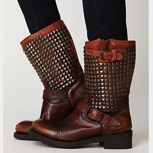 Ash studded leather boots