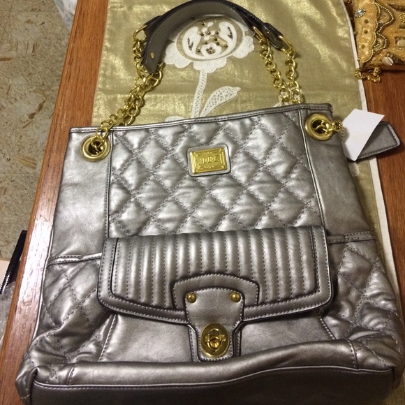 Cute silver and gold handbag