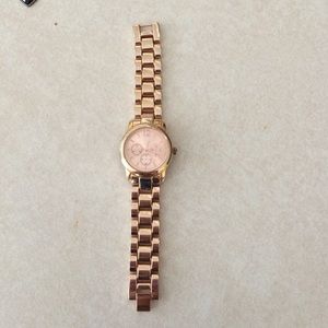 Rose gold watch