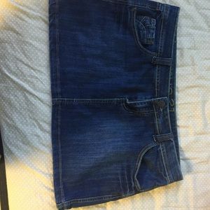 Jean mini skirt