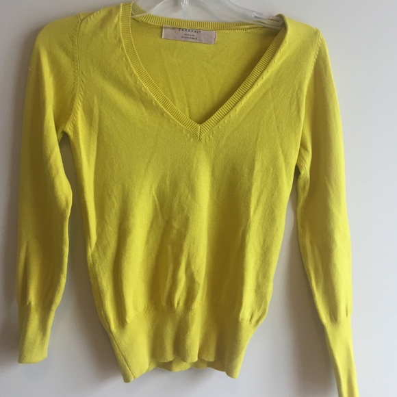 Zara yellow sweater size small