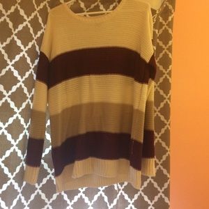 Forever 21 Oversized Striped Sweater