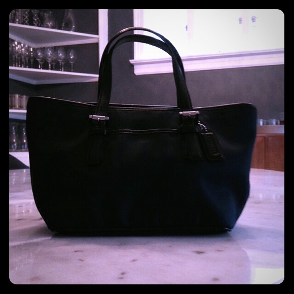 Navy Coach Tote - Small