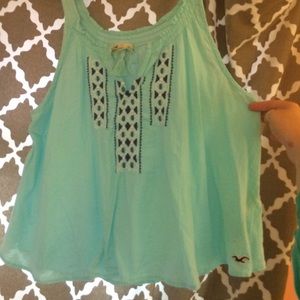 Hollister Turquoise Swing Tank Top