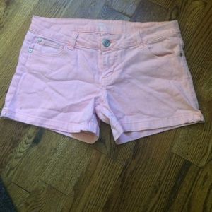 Coral high waisted shorts