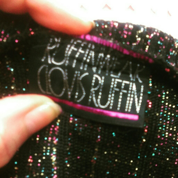 SOLD!! Designer Vintage Metallic & Black Tank Top - Picture 4 of 4