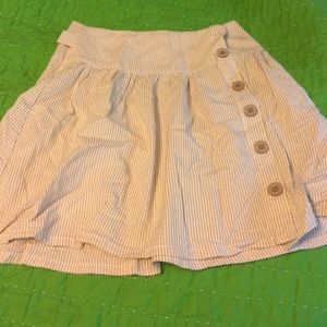 Anthropologie Tulle Seersucker Skirt