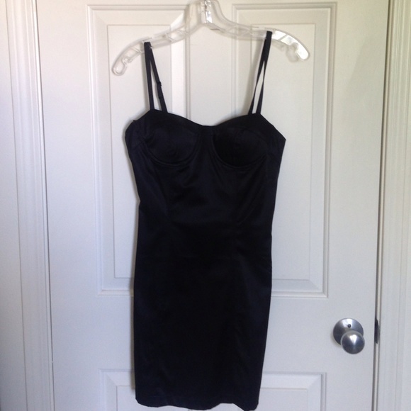 Forever 21 Black Bustier Minidress