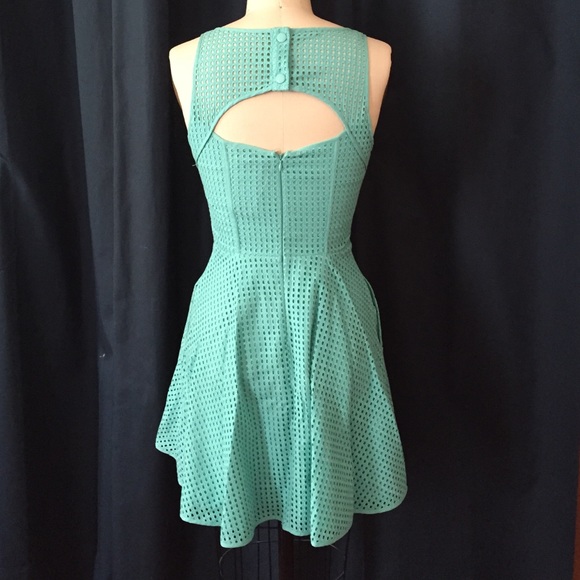 NWT Guess light turquoise cut out dress - Picture 2 of 4