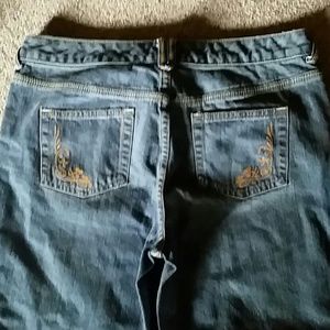 Gold Swirls Jean Capri