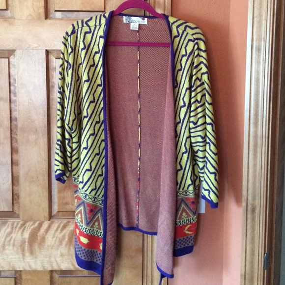 Patterned Tunic Cardigan