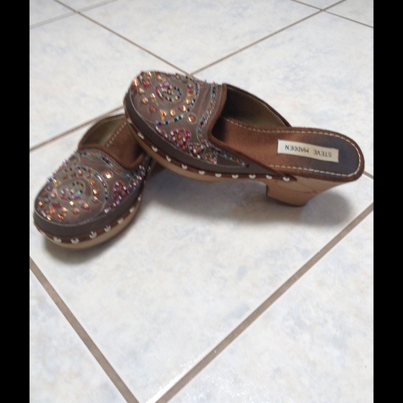 Steve Madden Beaded Clogs