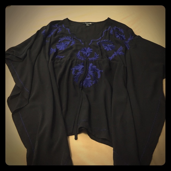 Sheer Black Top/Coverup