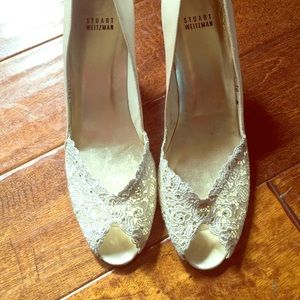 Stuart Weitzman Lace Heels