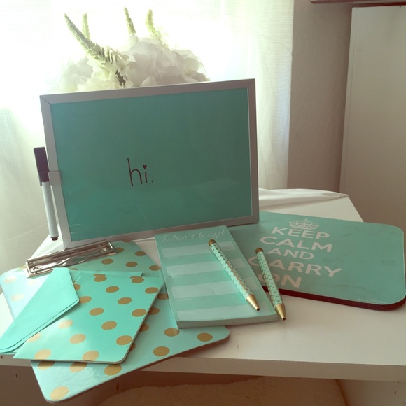 Teal office supplies