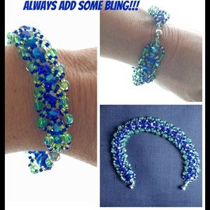 Hand-Crafted Beaded Bracelet!